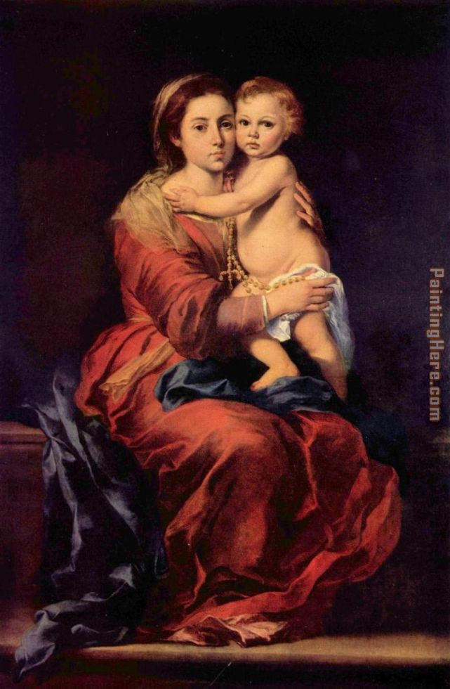 Bartolome Esteban Murillo Madonna with the Rosary